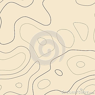 Contour lines. Vector Illustration