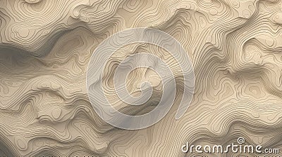 contour terrain map contours Cartoon Illustration