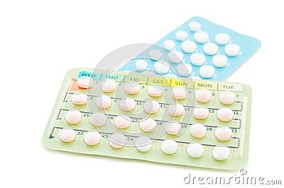 Contraceptive pill or Birth control pill. Stock Photo