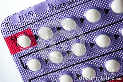 Contraceptive Pill Stock Photo