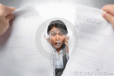 Contract refusal or rejection Stock Photo