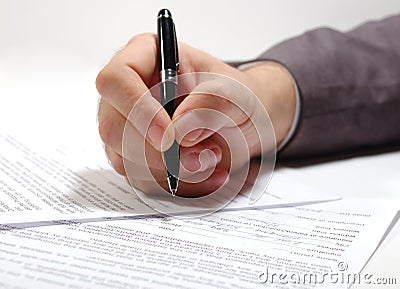 Contract_signing Stock Photo