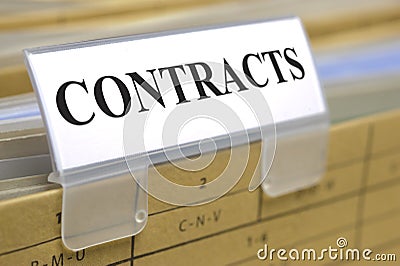 Contracts and documents Stock Photo