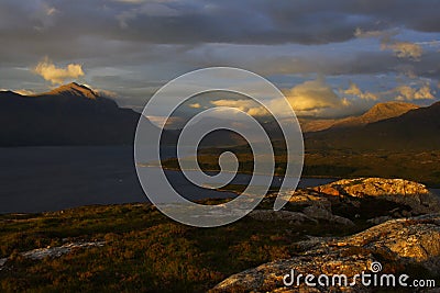 Contrasted Highlands Stock Photo