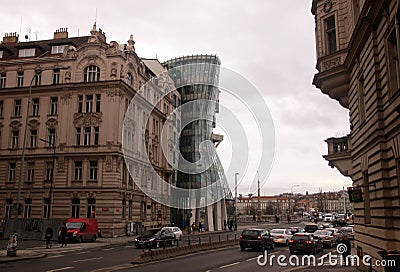 Contrasts to Prague Editorial Stock Photo