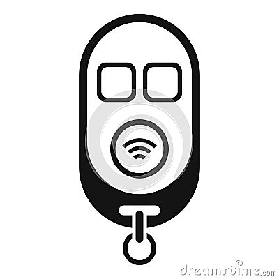 Control boot key icon simple vector. Smart security Vector Illustration