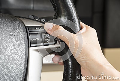 control cruise button Stock Photo