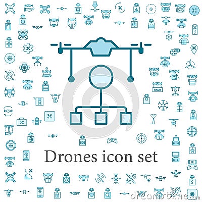 control of drones icon. drones icons universal set for web and mobile Stock Photo