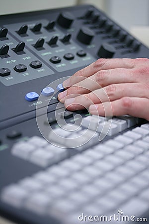 Control panel Stock Photo