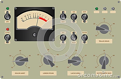 Control Panel Vector Illustration