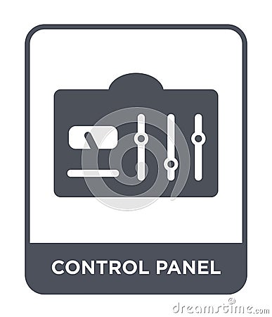 control panel icon in trendy design style. control panel icon isolated on white background. control panel vector icon simple and Vector Illustration