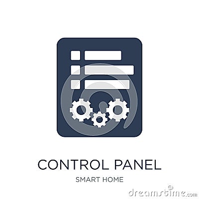 Control panel icon. Trendy flat vector Control panel icon on white background from smart home collection Vector Illustration