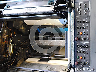 Control panel at typography Stock Photo