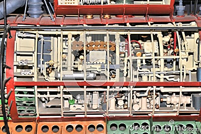 Control Room On Submarine USS Rasher Editorial Stock Photo