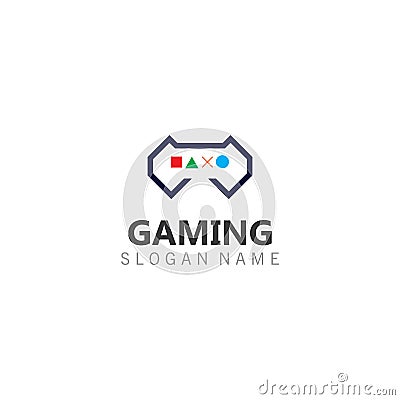 Controller Game Joystick logo image template icon Vector gamer design Stock Photo