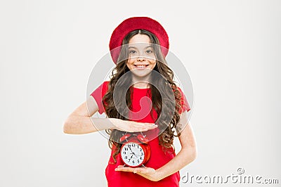Controlling personal time. Everything is under control. Define own rhythm of life. Schedule and time. Set up alarm clock Stock Photo