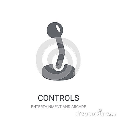 Controls icon. Trendy Controls logo concept on white background Vector Illustration