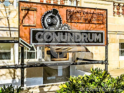 The Conundrum, Asheville Escape Room Editorial Stock Photo