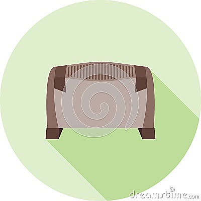 Convection Heater Vector Illustration