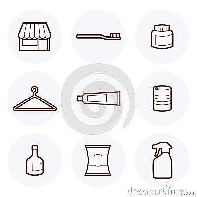 Convenience Store Icon #5 Vector Illustration