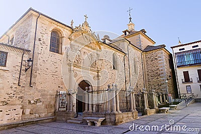 Convent of carmelitas descalzas in Alba de Torme were St. Teresa de Ã¡vila Santa Teresa de JesÃºs died and is Burried in one of Stock Photo