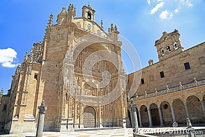 Convent of Saint Stephen facade in Salamanca Stock Photo