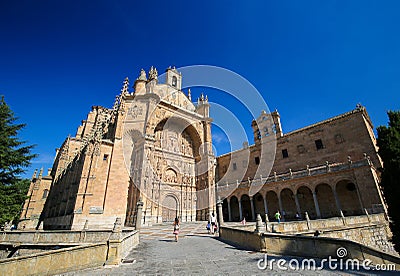 Convento de San Esteban in Salamanca Editorial Stock Photo