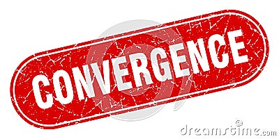 convergence sign. convergence grunge stamp. Vector Illustration