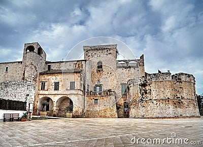 Conversano Castle. Apulia. Stock Photo