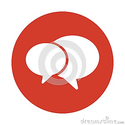 Conversation concept icon design Stock Photo