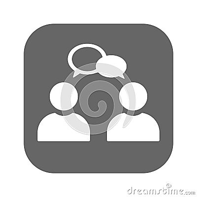 Conversation icon illustration isolated vector sign symbol Vector Illustration