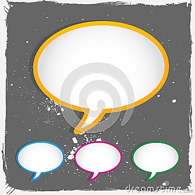 Conversation speech bubbles Vector Illustration