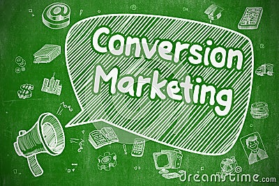 Conversion Marketing - Business Concept. Stock Photo
