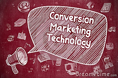 Conversion Marketing Technology - Business Concept. Stock Photo