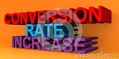 Conversion rate increase Stock Photo