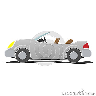 Convertible - cartoon illustration Vector Illustration