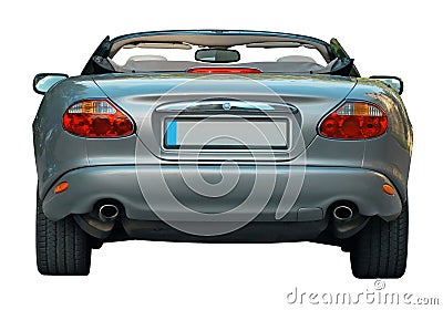 Convertible english car back Stock Photo