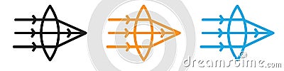 convex icon vector logo set collection for web app ui Vector Illustration