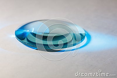 A convex lens Stock Photo