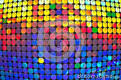 Convex multi-colored background. The colored circles. Stock Photo