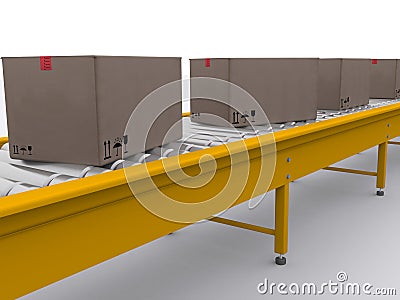 Conveyor Stock Photo