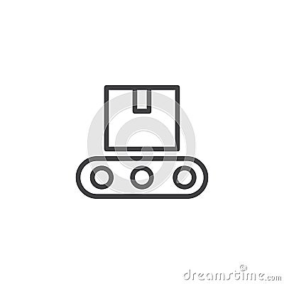 Conveyor line icon Vector Illustration