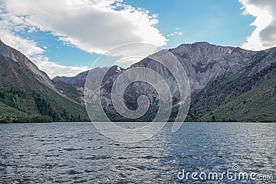 Convict Lake in the Eastern Sierra Nevada mountains, California, Stock Photo