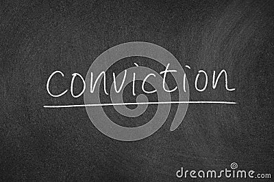 Conviction Stock Photo