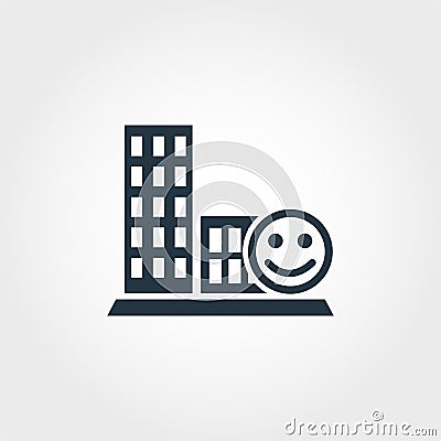 Conviviality creative icon. Monochrome style design from urbanism icons collection. Conviviality icon for web design Vector Illustration