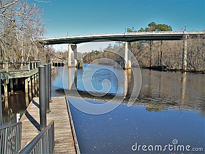 Conway Riverwalk in South Carolina Stock Photo