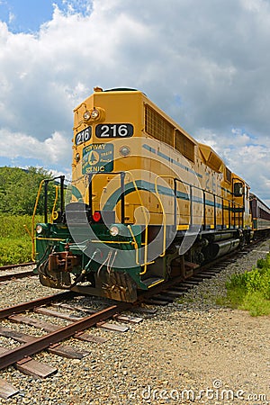 Conway Scenic Railroad, New Hampshire, USA Editorial Stock Photo