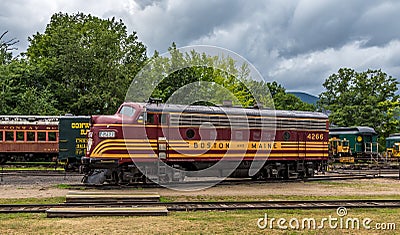 Conway Scenic Railroad, North Conway Editorial Stock Photo