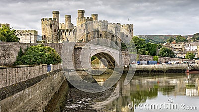 Conwy castle Stock Photo