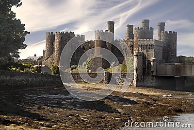 Conwy Castle Stock Photo